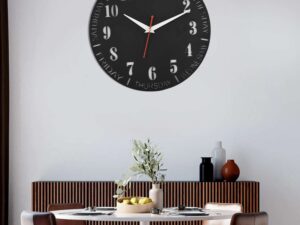 Wooden Silent Non-Ticking Wall Clock for Home Stylish Latest Designer Wall Clock for Home Living Room Bedroom Office Hall