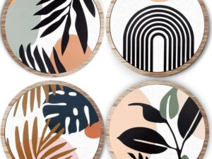 5 PCS Circle Wall Painting